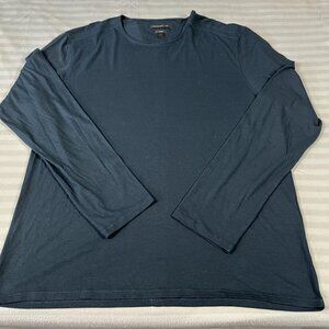 John Varvatos Luxe Shirt Mens XL Long Sleeve Crewneck Modal Cotton Blend Soft